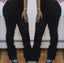 Black Stacked Jogger Pants